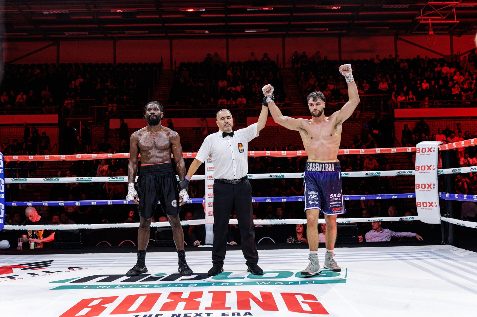 Bas Balboa tijdens de uitslag in de ring